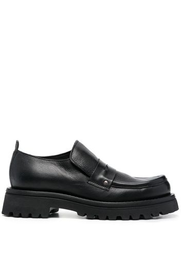 Moma Mocassino penny-slot leather loafers - Nero