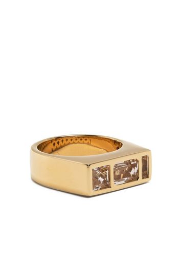 Monarc crystal embellished ring - Oro