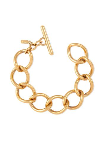 Monet Pre-Owned 1980s curb-chain bracelet - Oro