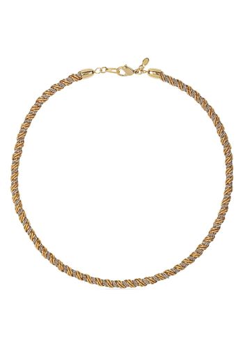 Monet Pre-Owned 1980s two-tone rope-chain necklace - Oro