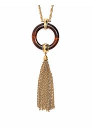 Monet Pre-Owned 1990s tassel pendant necklace - Oro