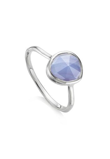 Anello Siren con agata blu