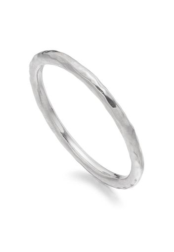 Monica Vinader Siren hammered ring - Argento