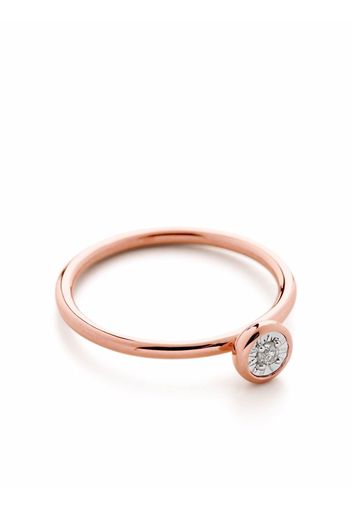 Monica Vinader Anello Diamond Essential - Rosa