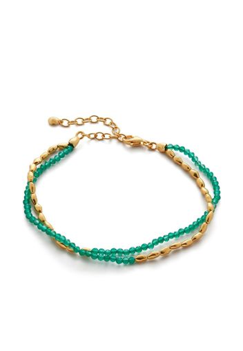 Monica Vinader Bracciale Mini Nugget con perline - Oro