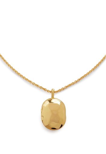 Monica Vinader Collana Mini Locket regolabile - Oro