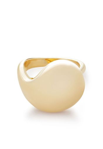 Monica Vinader Nura gold-vermeil ring - Oro