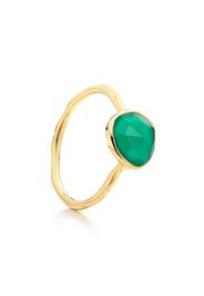 Anello GP Siren Stacking con onice verde