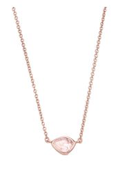 Monica Vinader Siren logo-plaque necklace - Rosa