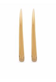 Monica Vinader Deia chamfered hoop earrings - Oro