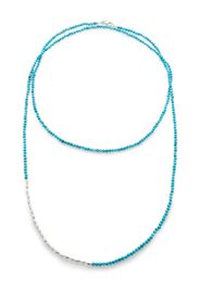 Monica Vinader Mini Nugget gemstone beaded necklace - Argento