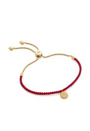 Monica Vinader Bracciale con placca logo - Rosso