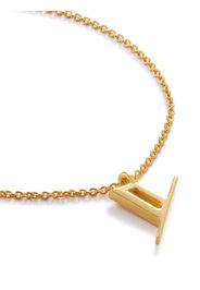 Monica Vinader Collana Alphabet Y in oro Vermeil 18kt - GOLD