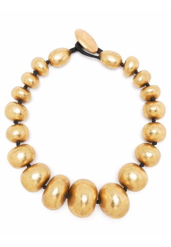 Monies wooden-bead necklace - Oro
