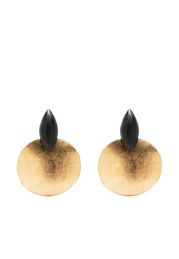 Monies circular-body clip earrings - Oro