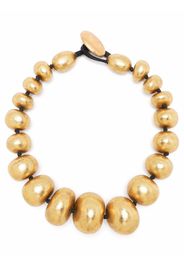 Monies wooden-bead necklace - Oro