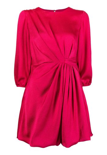 Monique Lhuillier ruched-detail mini dress - Rosa