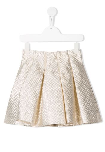 jacquard mini skirt