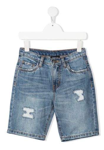 Monnalisa distressed denim shorts - Blu