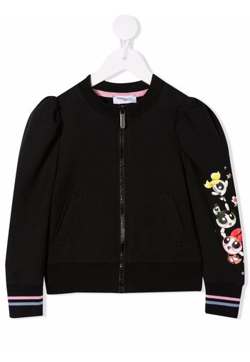 Monnalisa Bomber con zip Powerpuff Girls - Nero