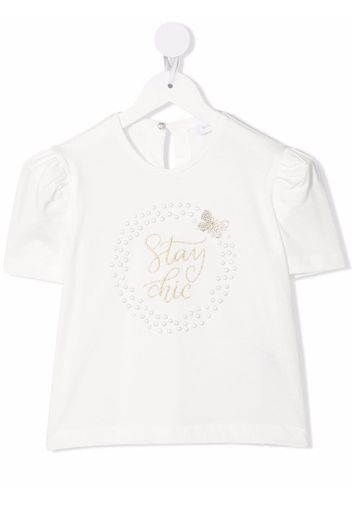 Monnalisa T-shirt con stampa - Bianco