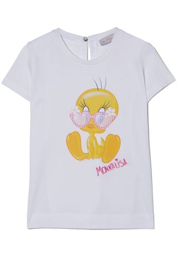 Monnalisa T-shirt con stampa - Bianco