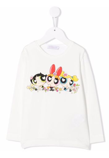 Monnalisa graphic-print long-sleeved T-shirt - Toni neutri