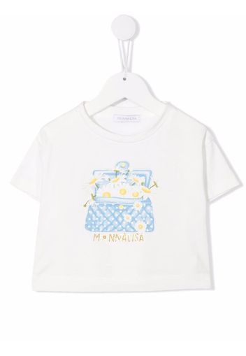 Monnalisa T-shirt con stampa - Bianco