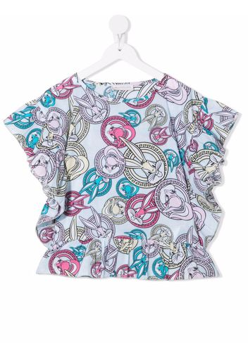 Monnalisa T-shirt Lola Bunny con stampa - Blu