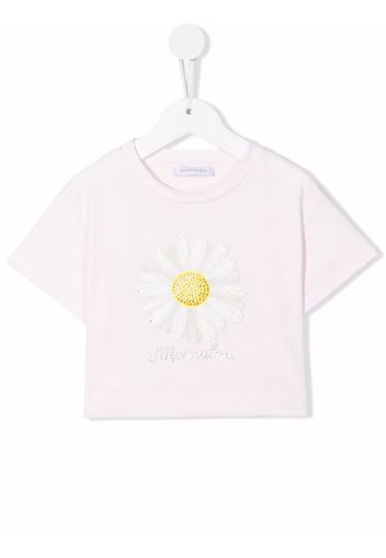 SlocogShops  Nº21 Kids logo sleeve sweatshirt - Monnalisa - Monnalisa T,  shirt a fiori, Rosa