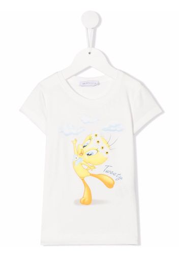 Monnalisa T-shirt con stampa - Bianco