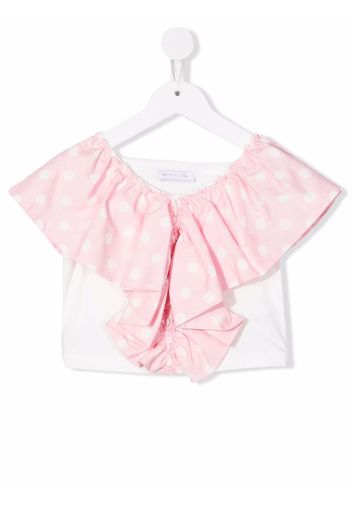 Monnalisa Top con ruches - Rosa