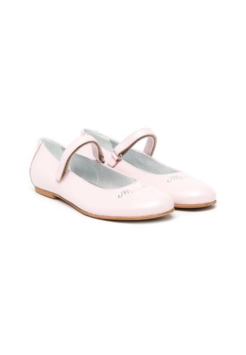 Monnalisa TEEN buckle-fastening ballerina shoes - Rosa