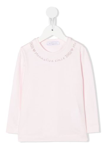 Monnalisa T-shirt a maniche lunghe - Rosa