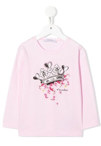 Monnalisa T-shirt con motivo Mickey - Rosa