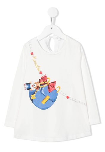 Monnalisa T-shirt con stampa - Bianco