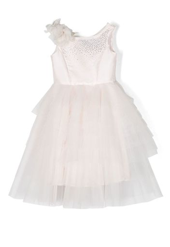 Monnalisa crystal-embellished tulle dress - Rosa