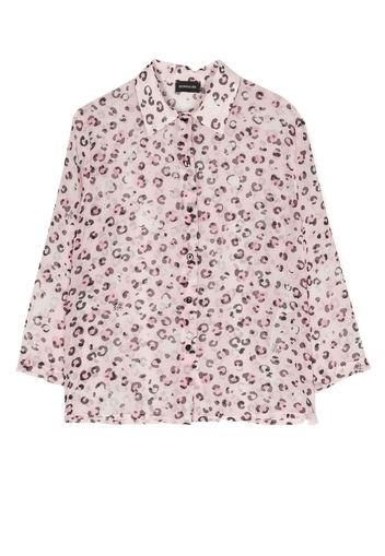 Monnalisa Camicia leopardata - Rosa