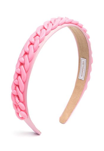 Monnalisa chain-link detail headband - Rosa