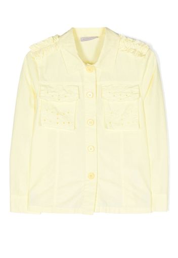 Monnalisa Camicia con ricamo - Giallo