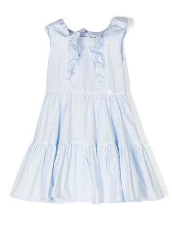 Monnalisa ruffle-detail dress - Blu