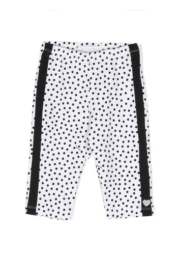 Monnalisa Leggings a pois - Bianco