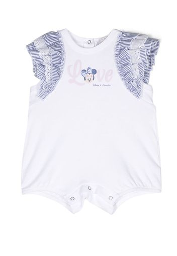 Monnalisa Minnie Mouse sleeveless shortie - Bianco