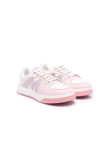 Monnalisa panelled low-top sneakers - Bianco