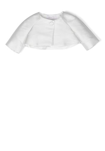 Monnalisa single-button bolero jacket - Bianco