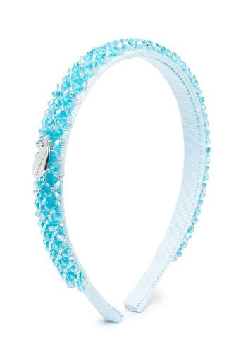 Monnalisa crystal-embellished headband - Blu