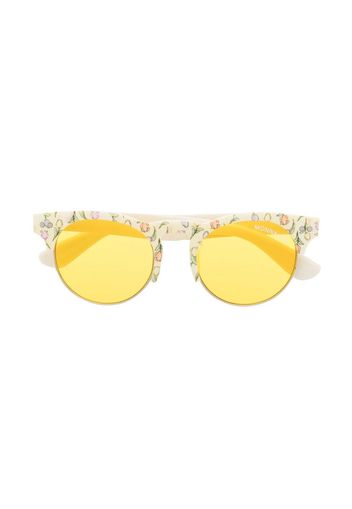 Monnalisa floral-print round sunglasses - Giallo