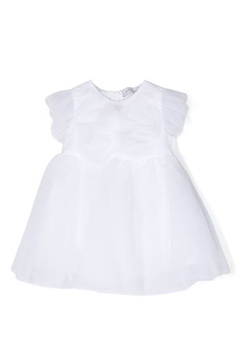 Monnalisa butterfly soft-tulle dress - Bianco