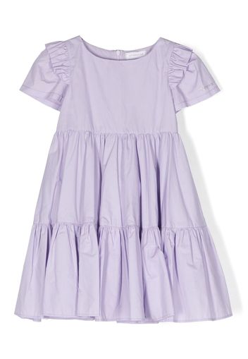 Monnalisa A-line pleated ruffled dress - Viola