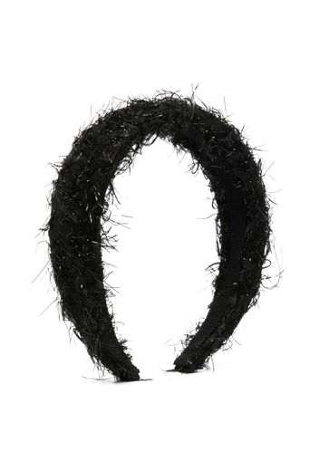 Monnalisa frayed-effect headband - Nero